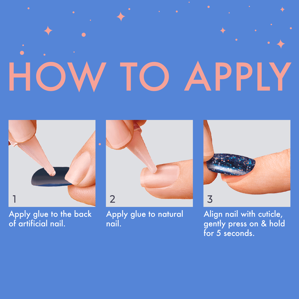 Kiss Gel Fantasy Dreamdust Press On Glue Nails - Mood Dust official pack