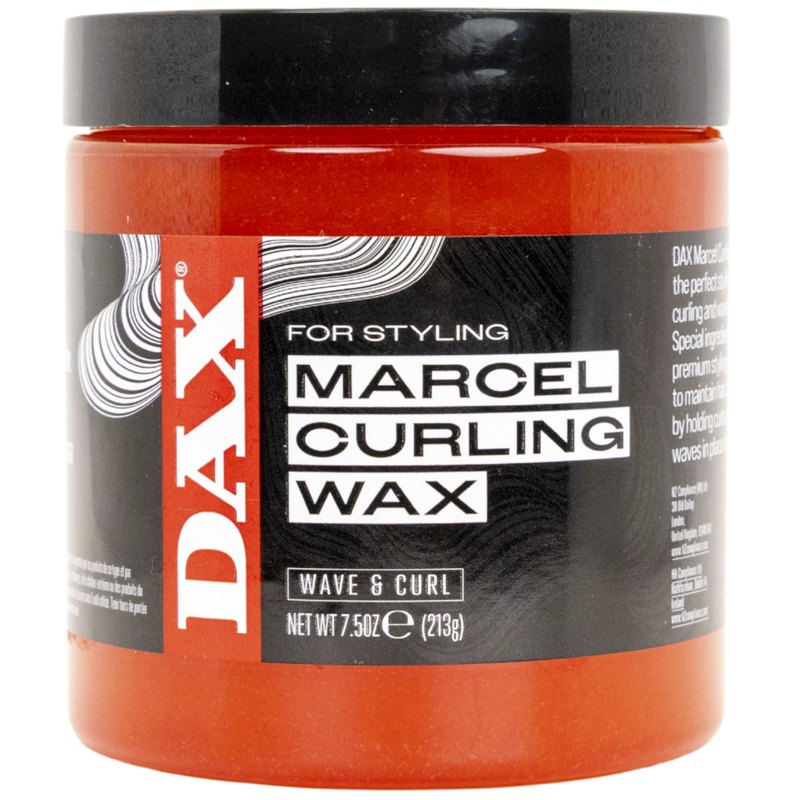 DAX Marcel Curling Wax 7.5 oz — official pack photo DAX-MARCEL-CURLING-WAX (bb7aBbUTA5oHQ1u3pBRmJZ1QTMM0k5rmXdzLk3bL.png) from daxhaircare.com
