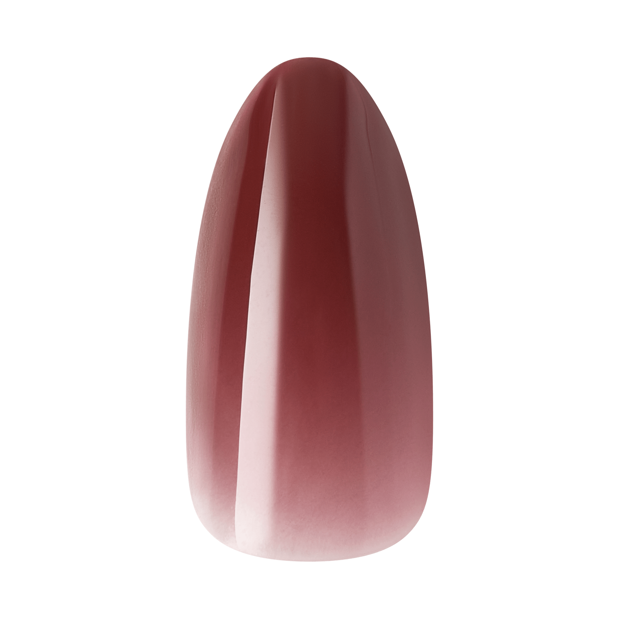 Kiss Core Color Press On Fake Glue Nails - Pinot Noir | Solid, Red & Brown, Medium, Almond official pack