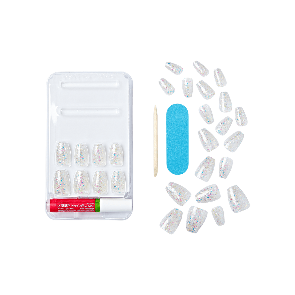 Kiss Gel Fantasy Dreamdust Press On Glue Nails - Mood Dust official pack