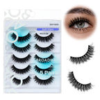 Broadway False Lashes Multipack - Faux Mink Wispy Volume Strip Eyelashes official pack