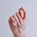 Kiss Core French Press On Fake Glue Nails - Curiosity | French Tips, White, Medium, Almond official pack