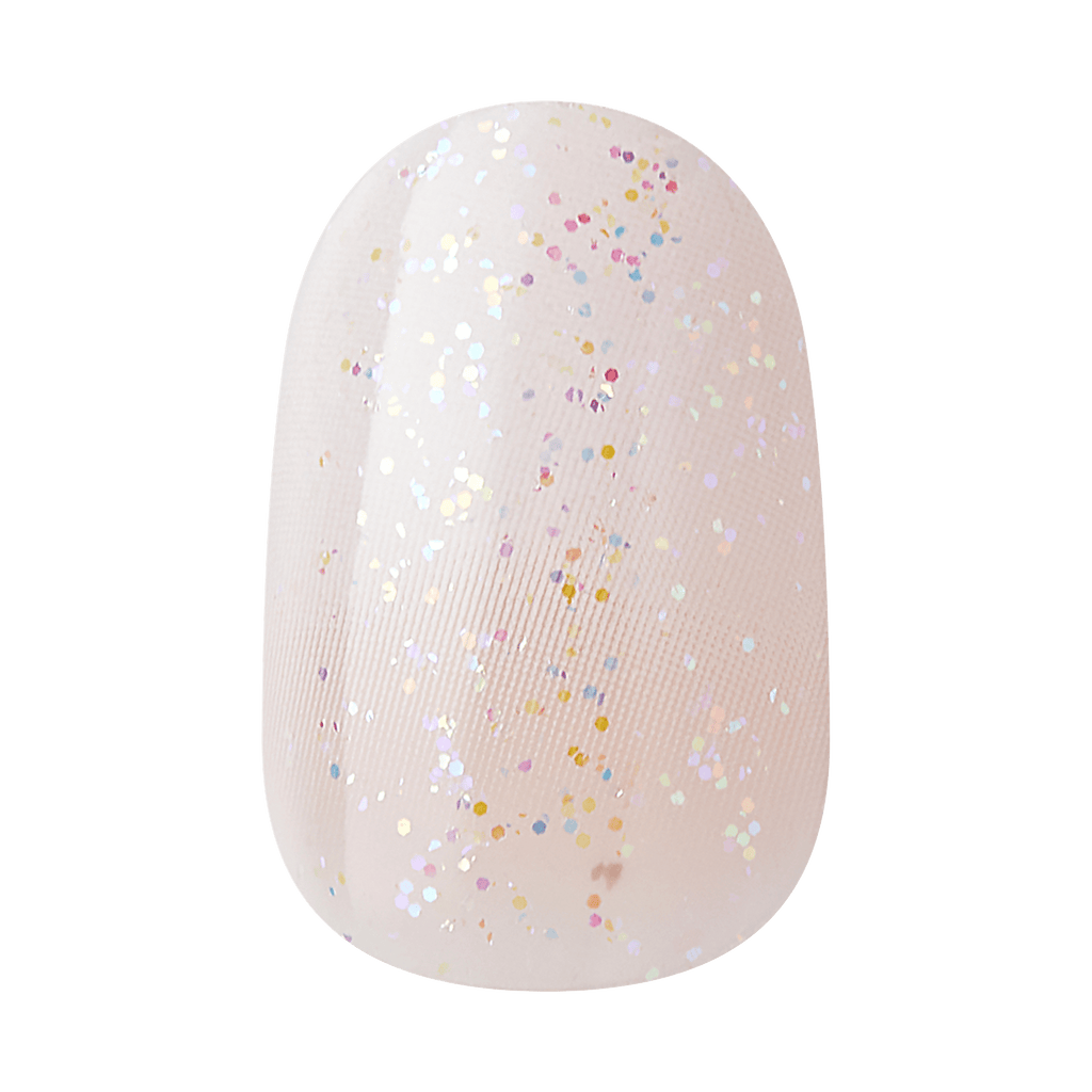 Kiss Gel Fantasy Dreamdust Press On Glue Nails - Silver Spoon official pack