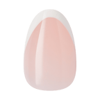 Kiss Core French Press On Fake Glue Nails - Passionate | French Tips, White, Short, Almond official pack
