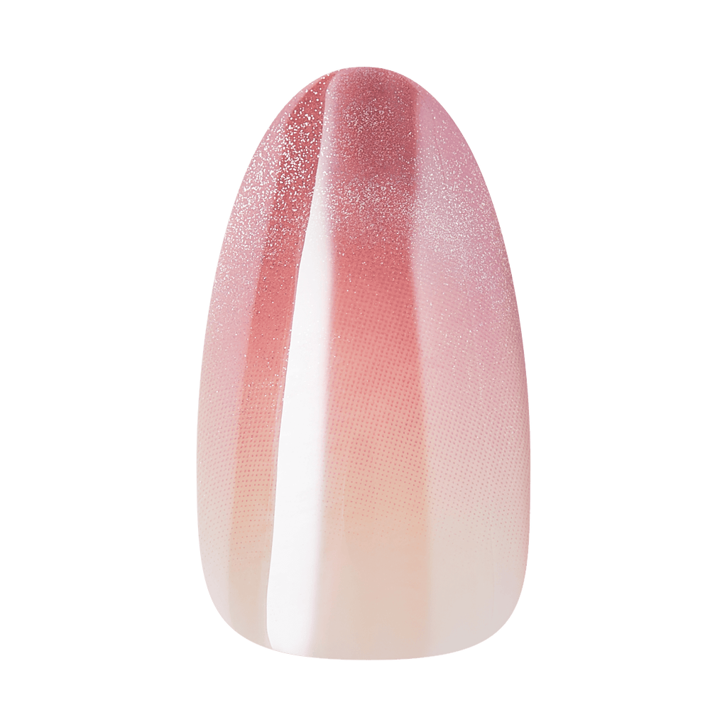 Kiss Glam Embellished Press On Fake Glue Nails - Stardust Wonder | Design, Pink, Medium, Almond official pack