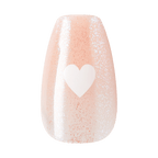 Kiss Core Design Press On Fake Glue Nails - Cheers | French Design, Neutral, Short, Coffin official pack
