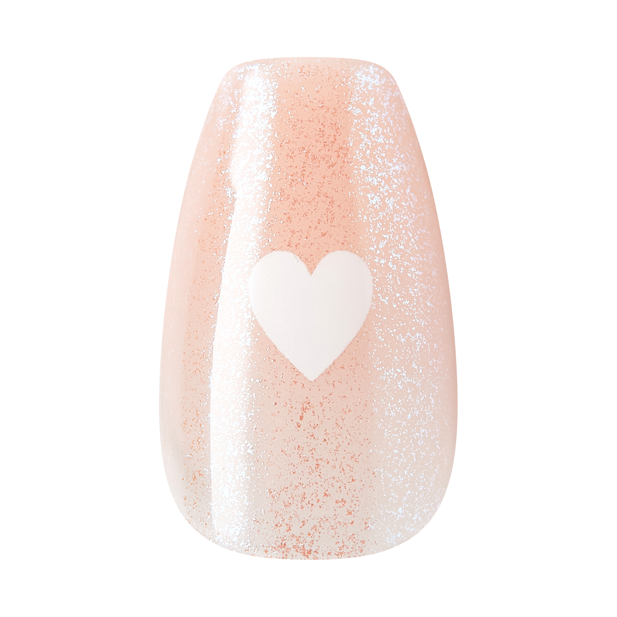 Kiss Core Design Press On Fake Glue Nails - Cheers | French Design, Neutral, Short, Coffin official pack
