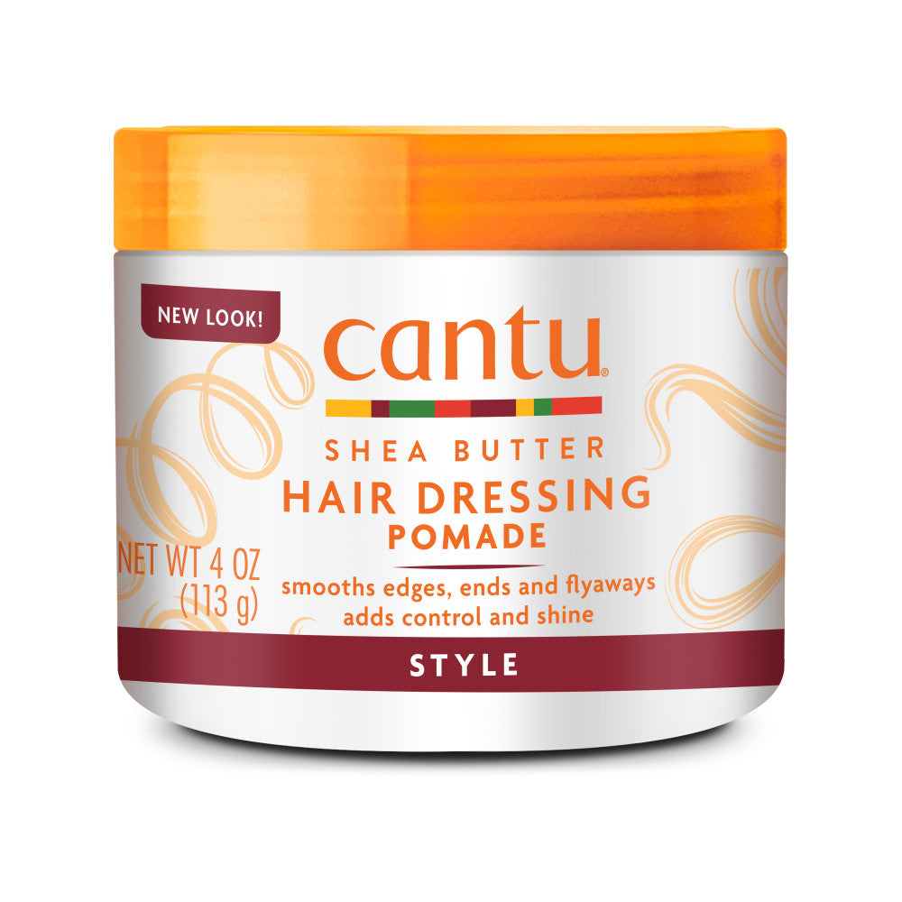 Cantu Shea Butter Hair Dressing Pomade 4 Ounce Jar 118ml — official pack photo pomade-4oz (dupe-m-51520265949001746630027.jpeg) from cantubeauty.com