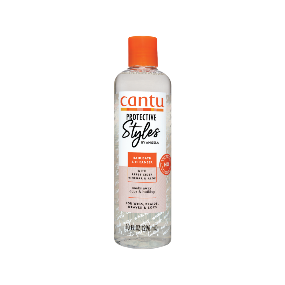 Cantu Styles Protective By Angela Hair Bath & Cleanser 296ml — official pack photo hair-bath (dupe-m13320587638001746185171.png) from cantubeauty.com