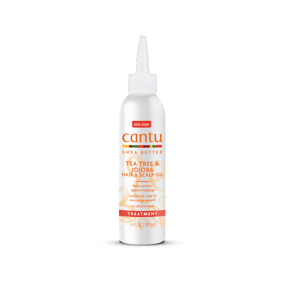 Cantu Shea Butter Tea Tree & Jojoba Hair & Scalp Oil, 180 Ml — official pack photo tea-tree-6oz (dupe-m43780082289001746628627.jpeg) from cantubeauty.com