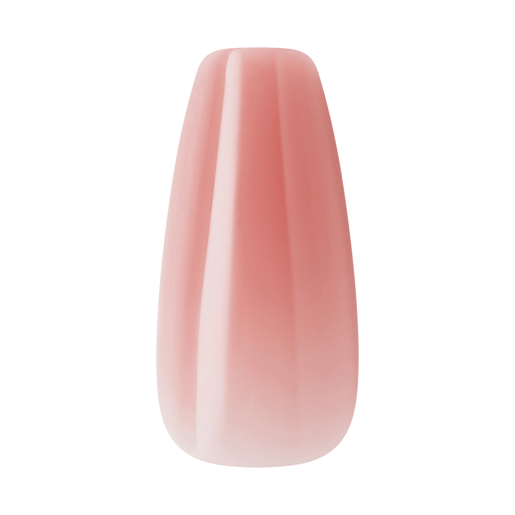 Kiss Core Color Press On Fake Glue Nails - Jubilation | Solid, Pink, Medium, Coffin official pack