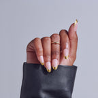 Kiss Core Design Press On Fake Glue Nails - Together | French, Gold, Medium, Almond official pack