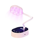 éclat Flash Cure Lamp for Gel Nail Polish – 36W Rechargeable LED Mini UV Light with Gooseneck - Pink official pack