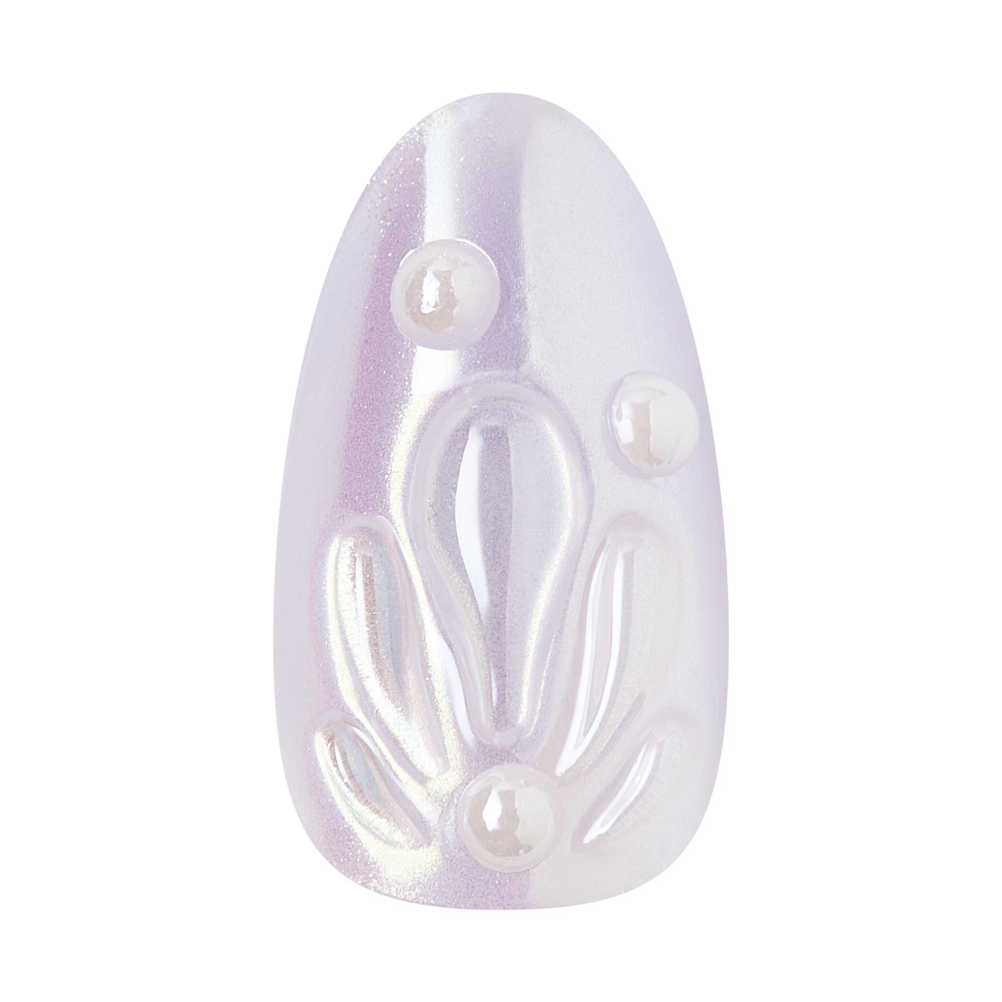 Kiss Icon Press On Fake Glue Nails - Remarkable | 3D & Jewel Design, Metallic Purple, Medium, Almond official pack