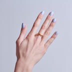 Kiss Core Color Press On Fake Glue Nails - Flee | Solid, Purple, Short, Almond official pack