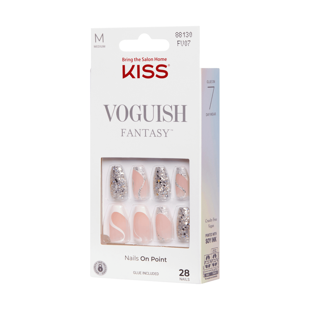 Kiss Voguish Fantasy Press On Glue Nails - Fashspiration official pack