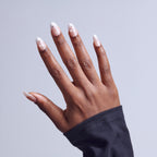 Kiss Glam 3D & Jewel Press On Fake Glue Nails  - Serendipity Awaits | 3D & Jewel French, White, Medium, Almond official pack