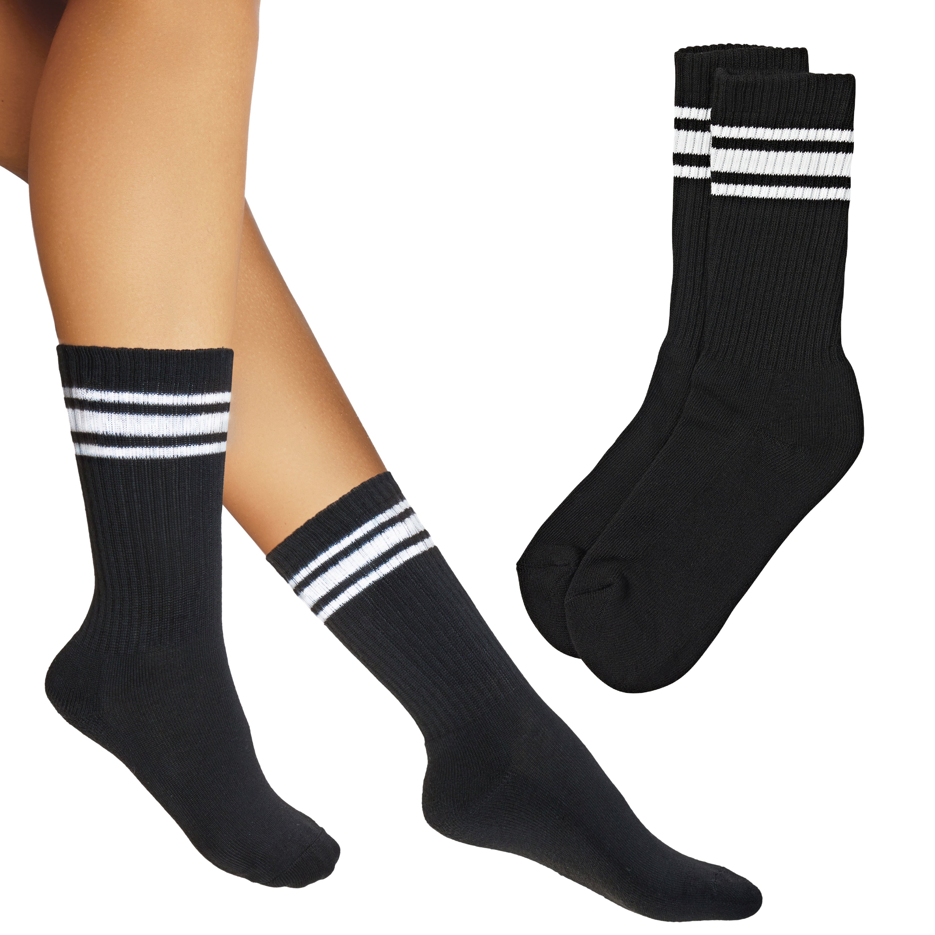 Arria Premium Cushioned Crew Socks - Everyday Cotton Blend official pack