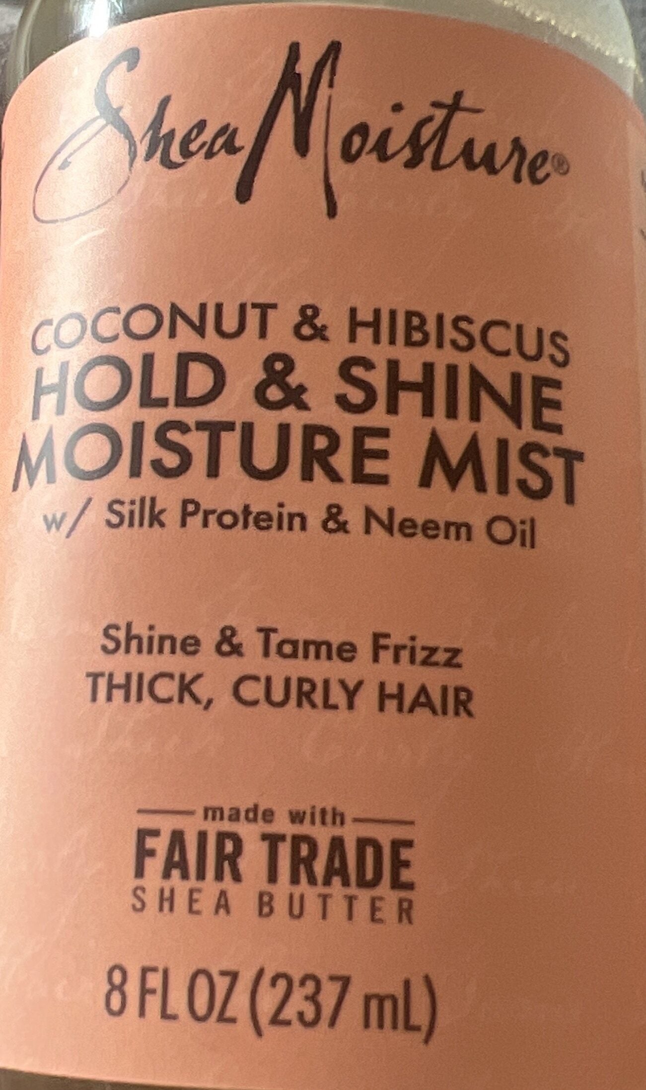 Shea Moisture Hold Shine Moisture Mist