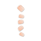 Impress French No Glue Fake Press On Nails - Model | French Tips, White & Neutral, Short, Squoval, Manicure official pack