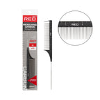 RED by KISS Carbon Measuring Parting Comb Collection Heat-Resistant Up to 460°F with Ruler & Axe Tip official pack