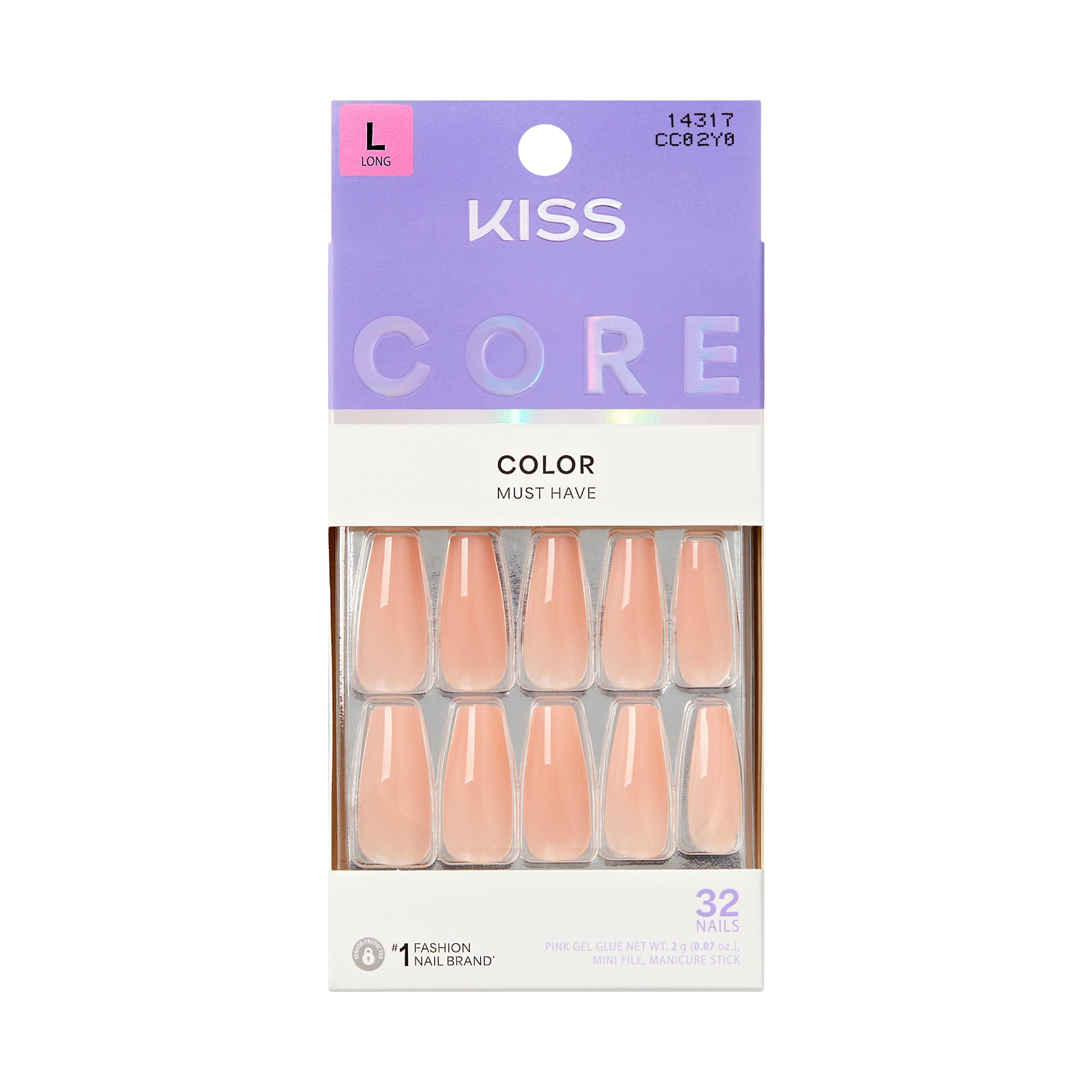 KISS Core Color Must-Have Glue-On Nails - Chillax official pack