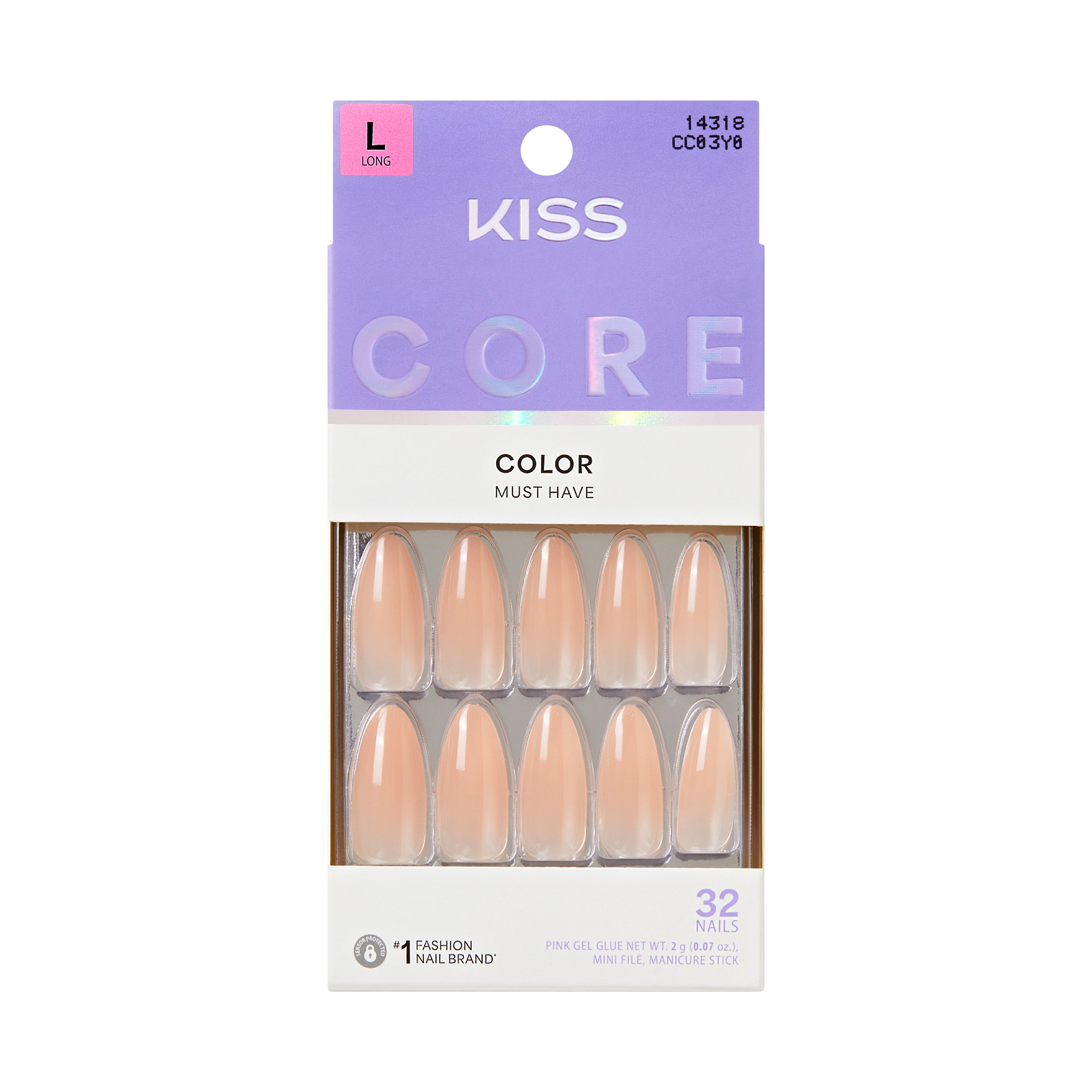 KISS Core Color Must-Have Glue-On Nails - Cringe official pack