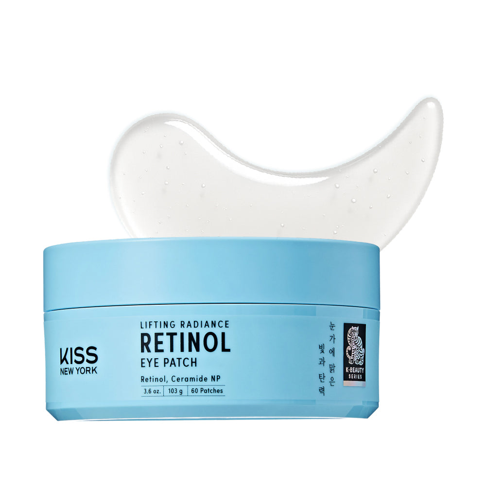 KISS NEW YORK Lifting Radiance Retinol Eye Patch - Intensive Anti-Aging & Brightening Hydrogel Mask (60 Patches) - KNY Lifting Radiance Retinol Eye Patch official pack