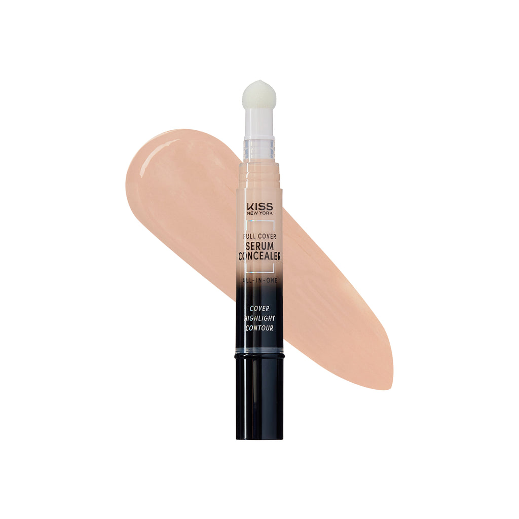 KISS NEW YORK Full Cover Serum Concealer with Sponge Tip official pack