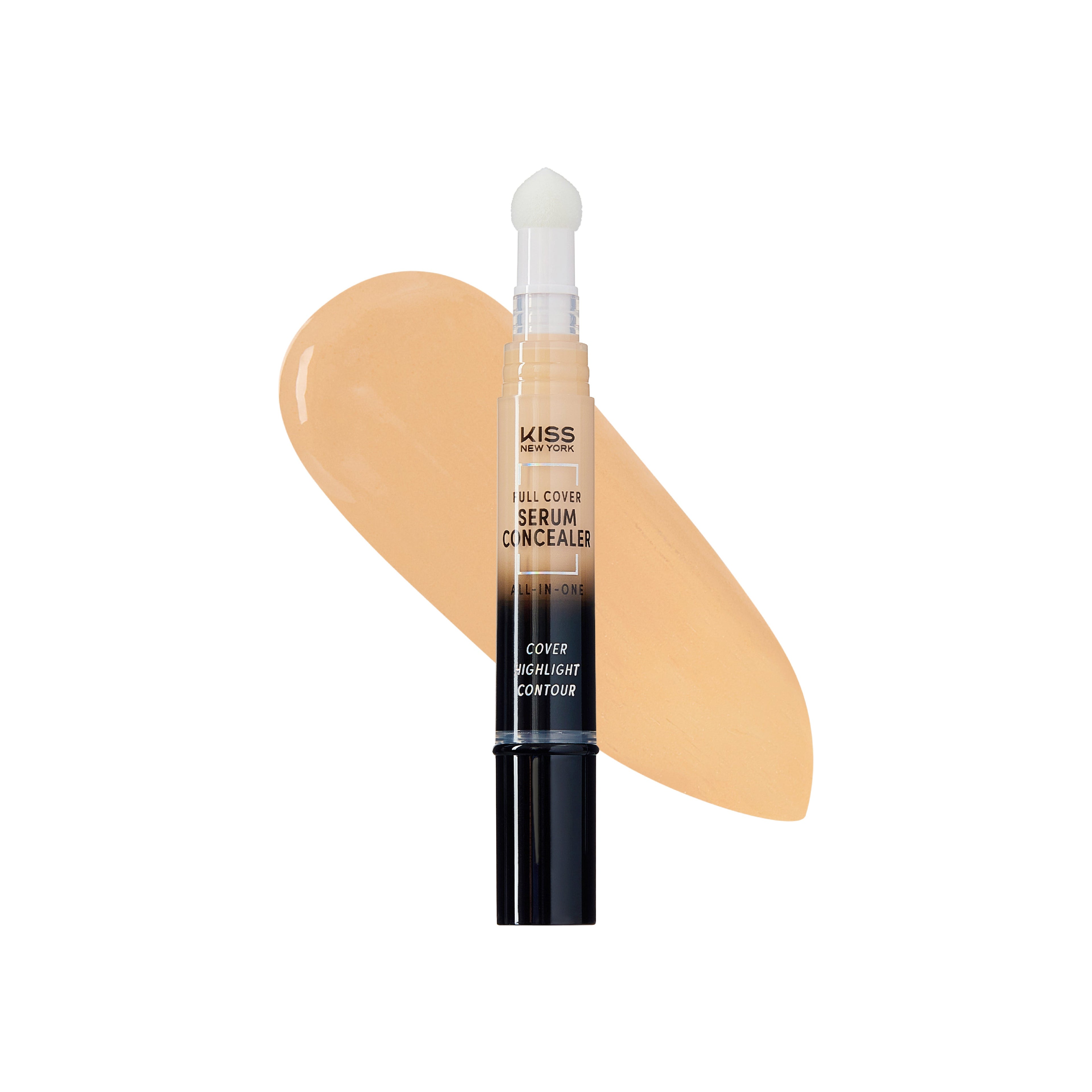 KISS NEW YORK Full Cover Serum Concealer with Sponge Tip official pack
