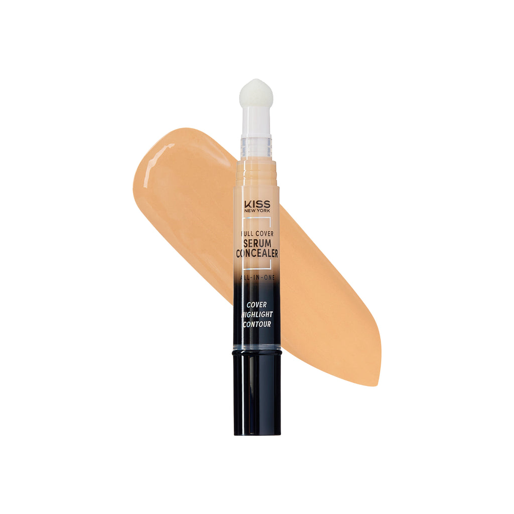 KISS NEW YORK Full Cover Serum Concealer with Sponge Tip official pack