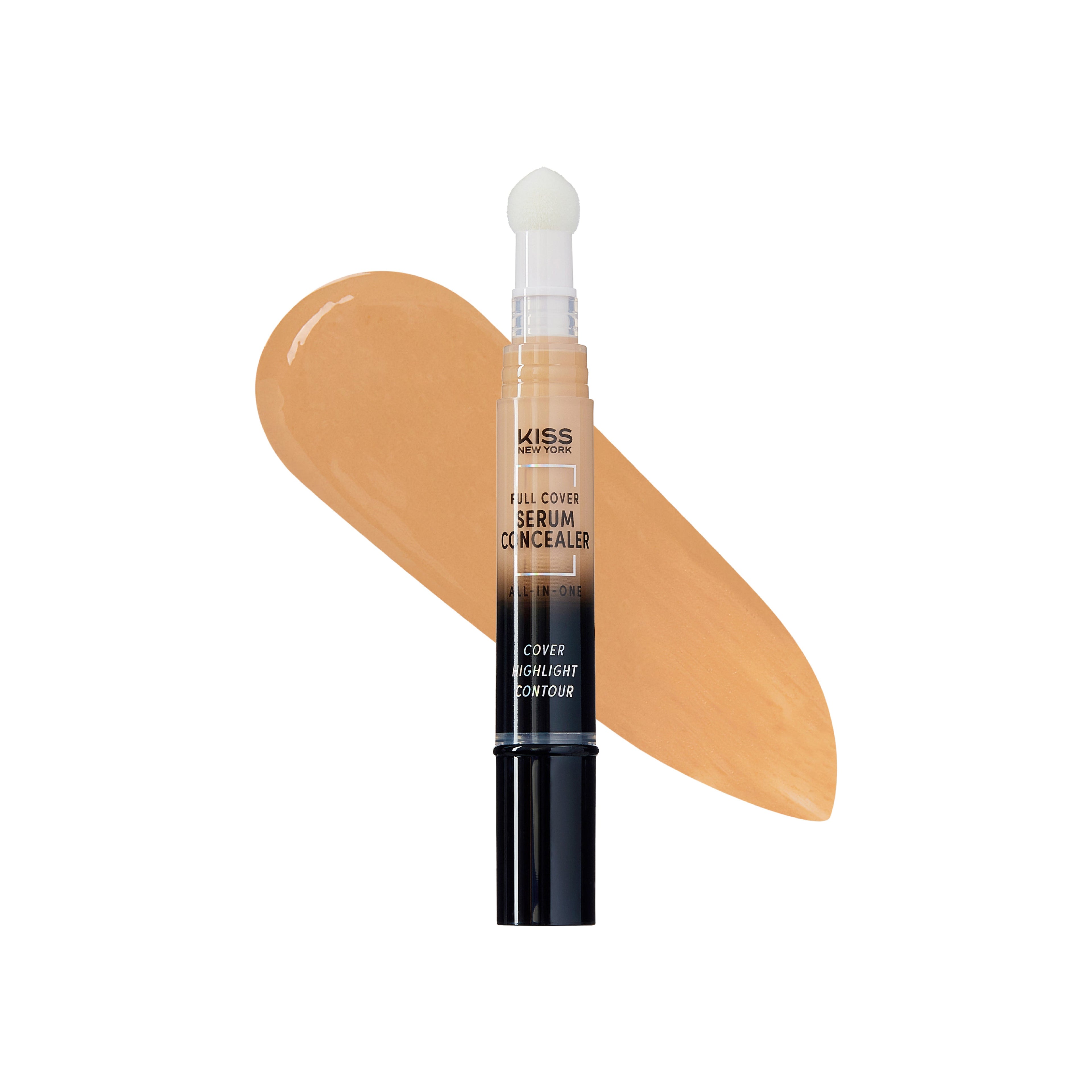 KISS NEW YORK Full Cover Serum Concealer with Sponge Tip official pack