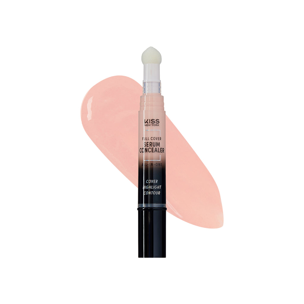 KISS NEW YORK Full Cover Serum Concealer with Sponge Tip official pack
