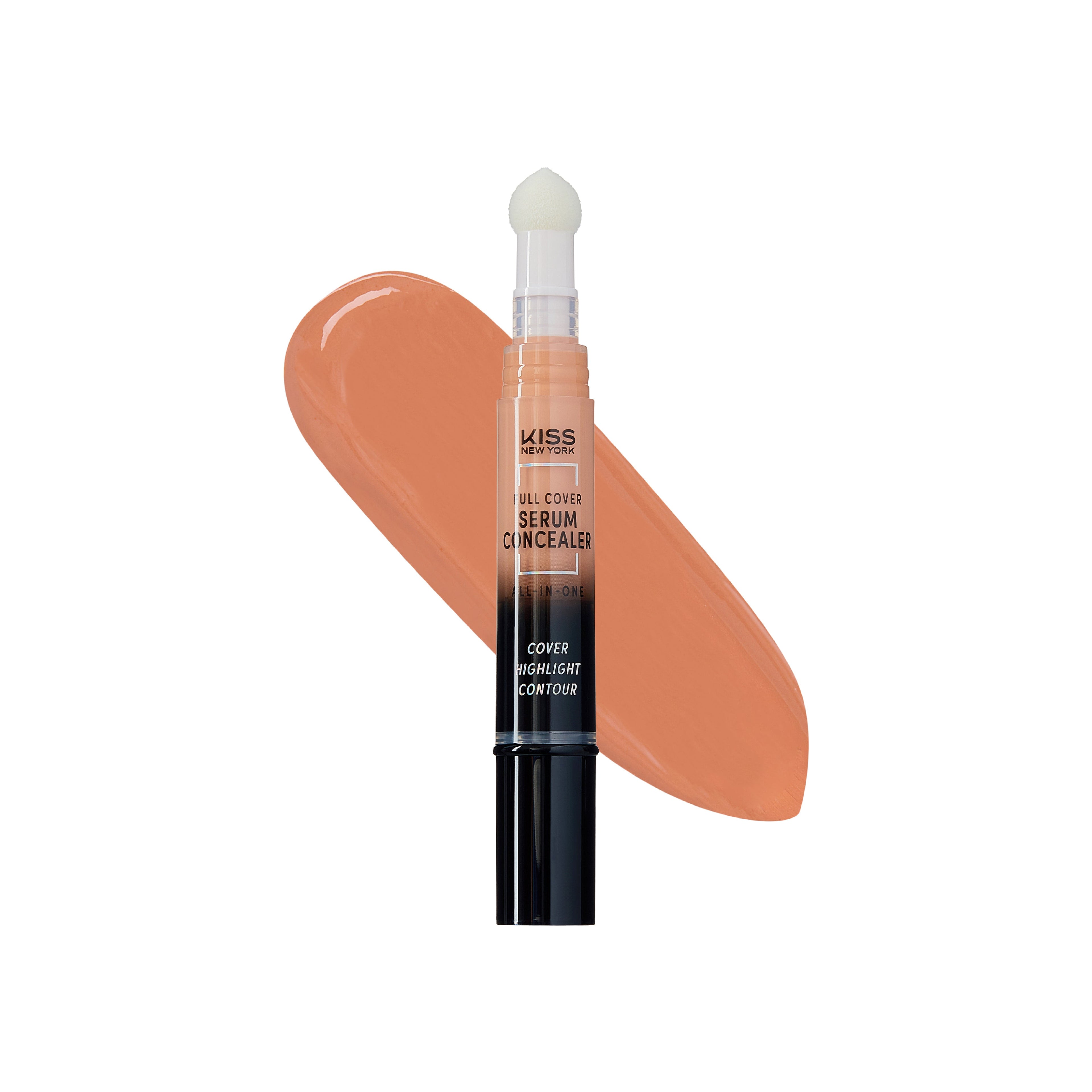 KISS NEW YORK Full Cover Serum Concealer with Sponge Tip official pack