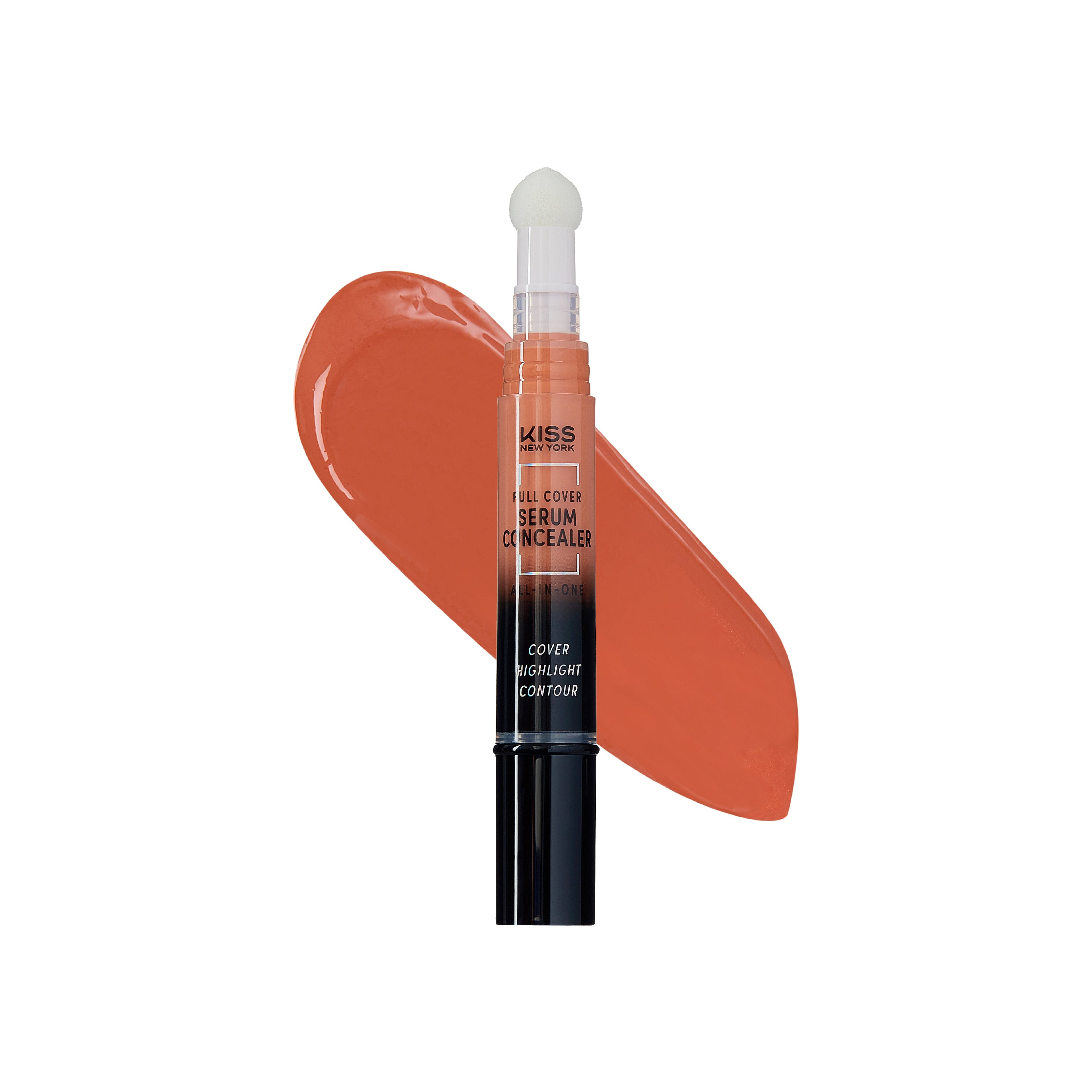 KISS NEW YORK Full Cover Serum Concealer with Sponge Tip official pack