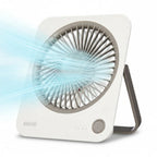 MAVIÉ Small Desk Fan, Rechargeable Quiet Mini Personal Fan, 180° Foldable & Cordless Design, Ultra Thin & Portable, 4 Speeds, Long Battery Life, Travel Essential for Office, Home, Bedroom official pack