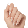 Kiss Salon X-tend Design Press On Soft Gel Nails - Red Flags | Design, White, Medium, Almond official pack