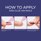 Kiss Gel Fantasy Allure Press On Glue Nails - All Yours official pack