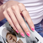 Kiss Core Design Press On Fake Glue Nails - My Time | Design, Pink, Medium, Almond official pack