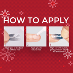 Kiss Voguish Fantasy Holiday Press On Glue Nails - Frosty Delights official pack