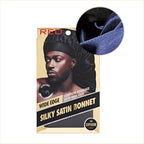 RED by KISS Men's Silky Satin Bonnet – Regular & Braid Size official pack