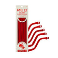 RED by KISS Heatless Curling Velvet Flexi Rods with Snap Closure - Red (1/2") 5pc official pack