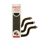 RED by KISS Heatless Curling Velvet Flexi Rods with Snap Closure - Green (1") 3pc official pack