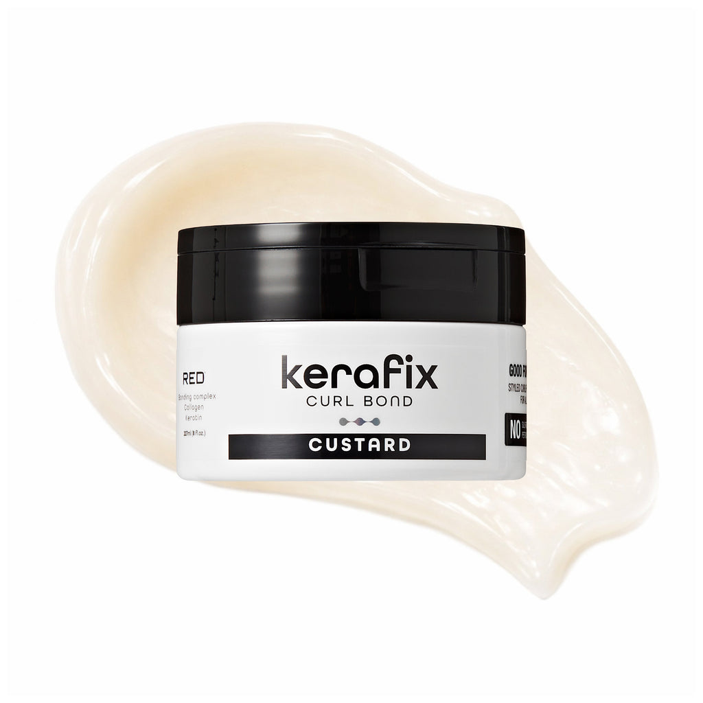 RED by Kiss Kerafix Curl Bond Collection - Anti-Frizz Bond Repair Hair Styling & Essential Prep for All Curl Types (2A-4C), with Keratin & Coconut Oil official pack
