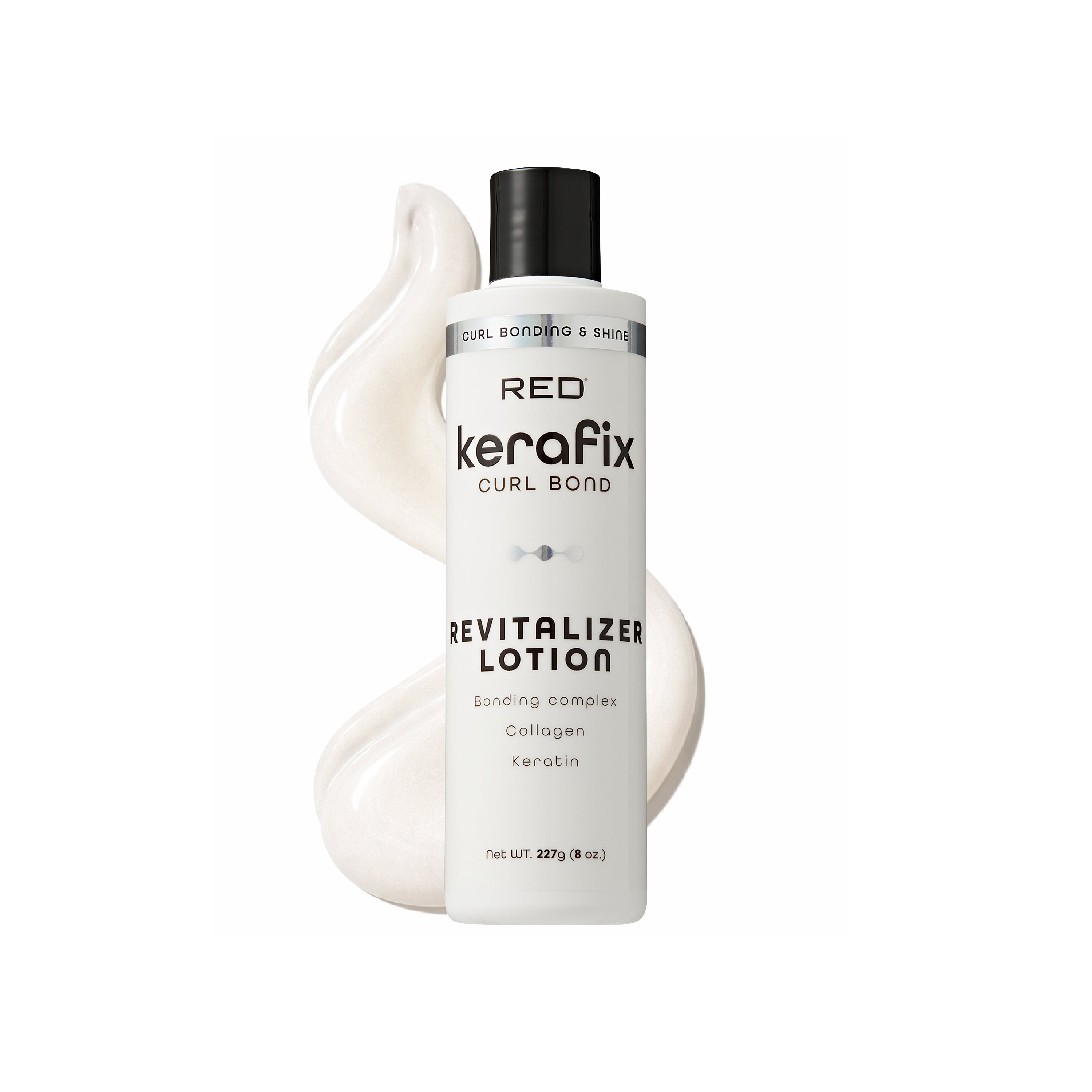 RED by Kiss Kerafix Curl Bond Collection - Anti-Frizz Bond Repair Hair Styling & Essential Prep for All Curl Types (2A-4C), with Keratin & Coconut Oil official pack