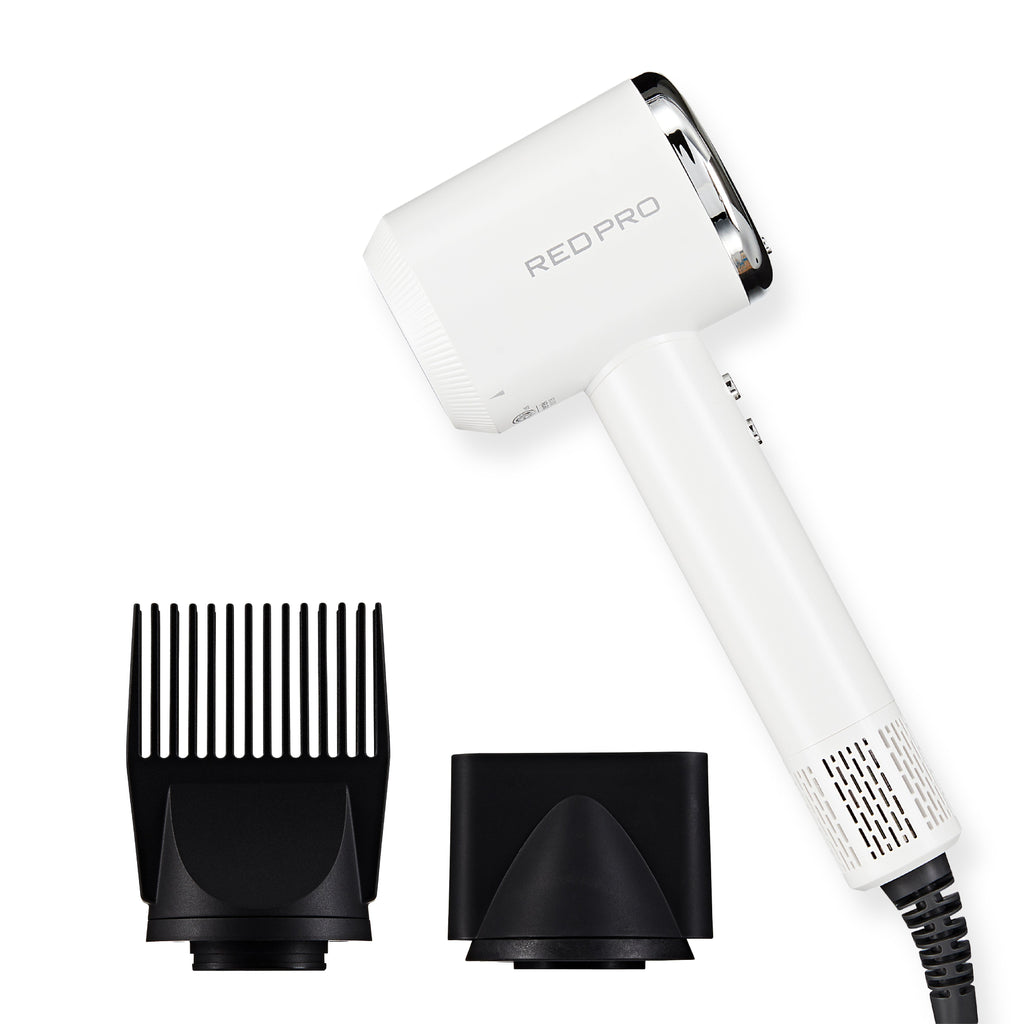 Red PRO Ultra-Lightweight Air Master 4200 High-Speed Hair Dryer 110,000 RPM BLDC Motor - White official pack