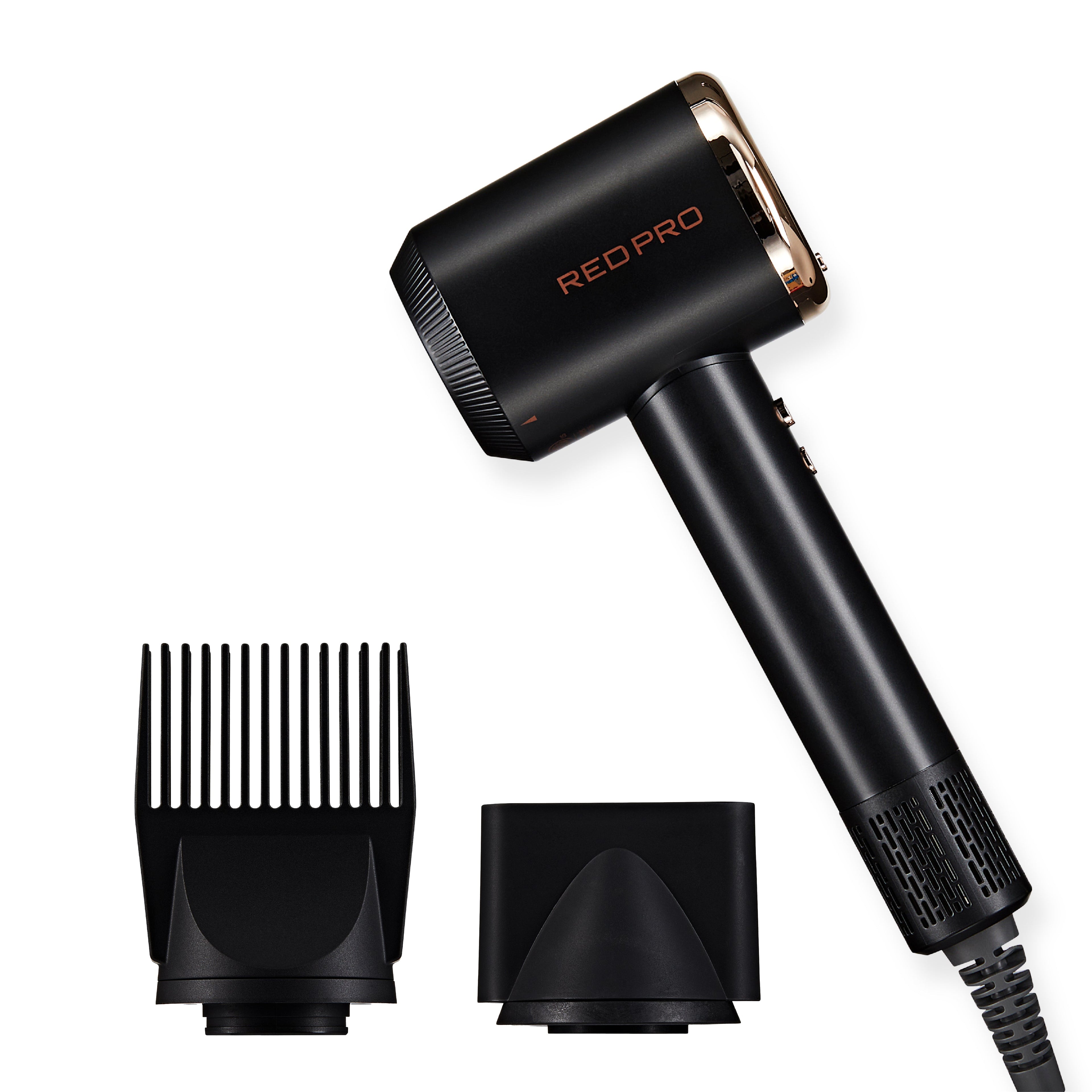 Red PRO Ultra-Lightweight Air Master 4200 High-Speed Hair Dryer 110,000 RPM BLDC Motor - Black official pack