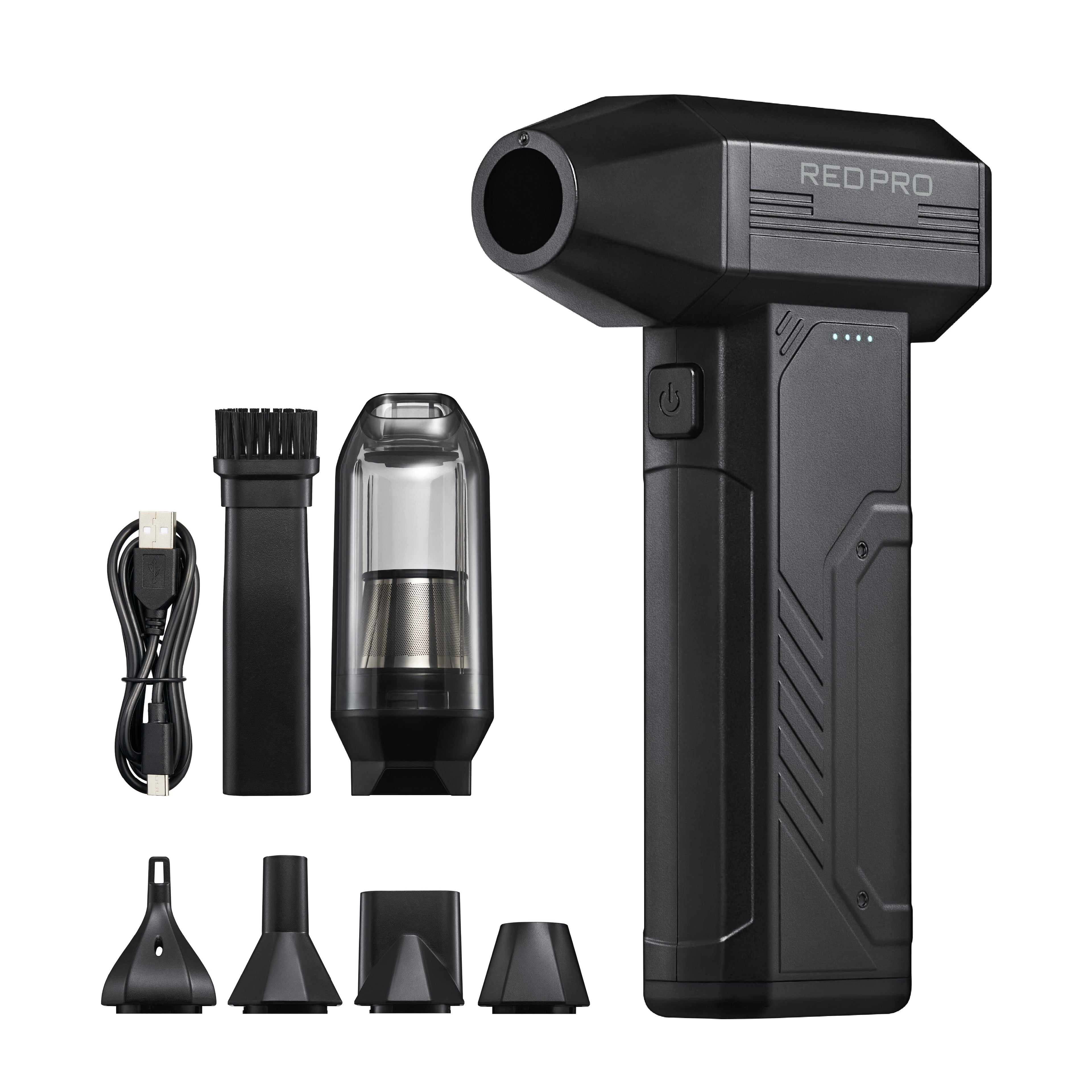 RED PRO Jet King 2-in-1 Cordless Air Blower & Mini Vacuum official pack