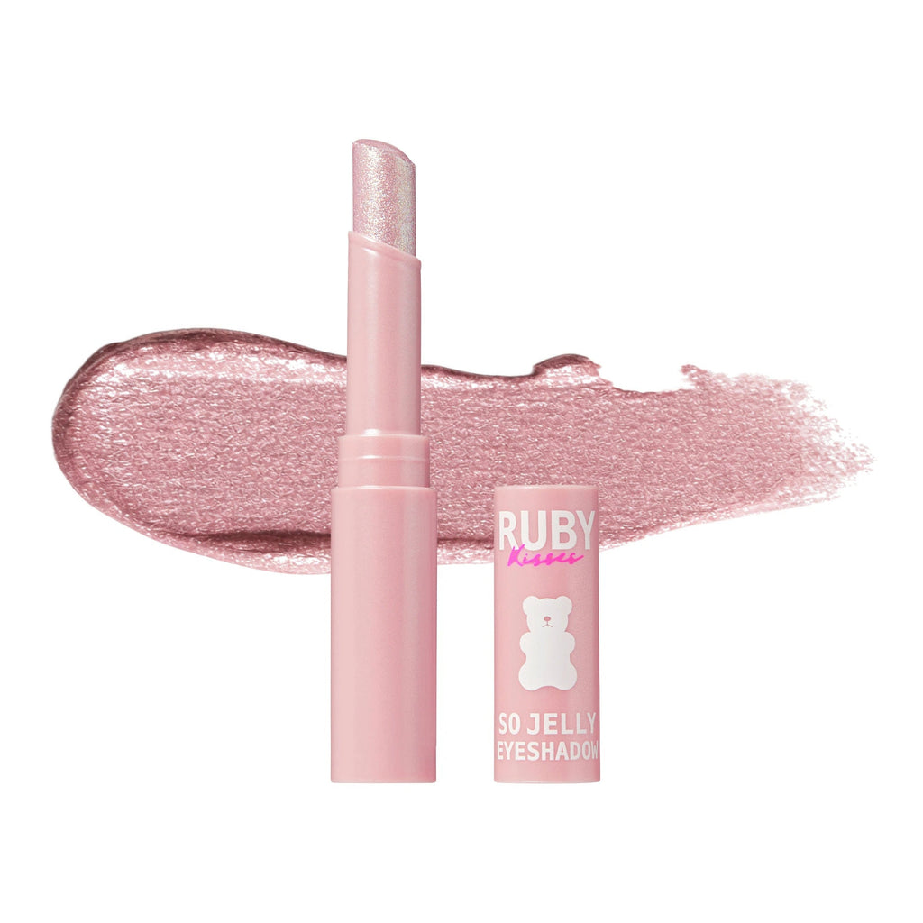 Ruby Kisses So Jelly Cooling Eyeshadow Stick: Crease-Resistant Bouncy Glitter Highlighter Long-Lasting Shimmer official pack