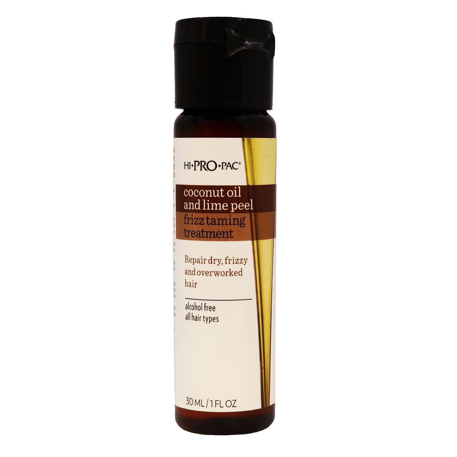 Hi Pro Pac Coconut Oil and Lime Peel Frizz Taming Treatment 1 Oz., Pack of 6